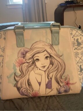 Loungefly Light Blue & Cream Ariel Seashell Satchel